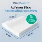 Preview: Abmessungen des Kissens Wave – 60 × 40 × 12 cm