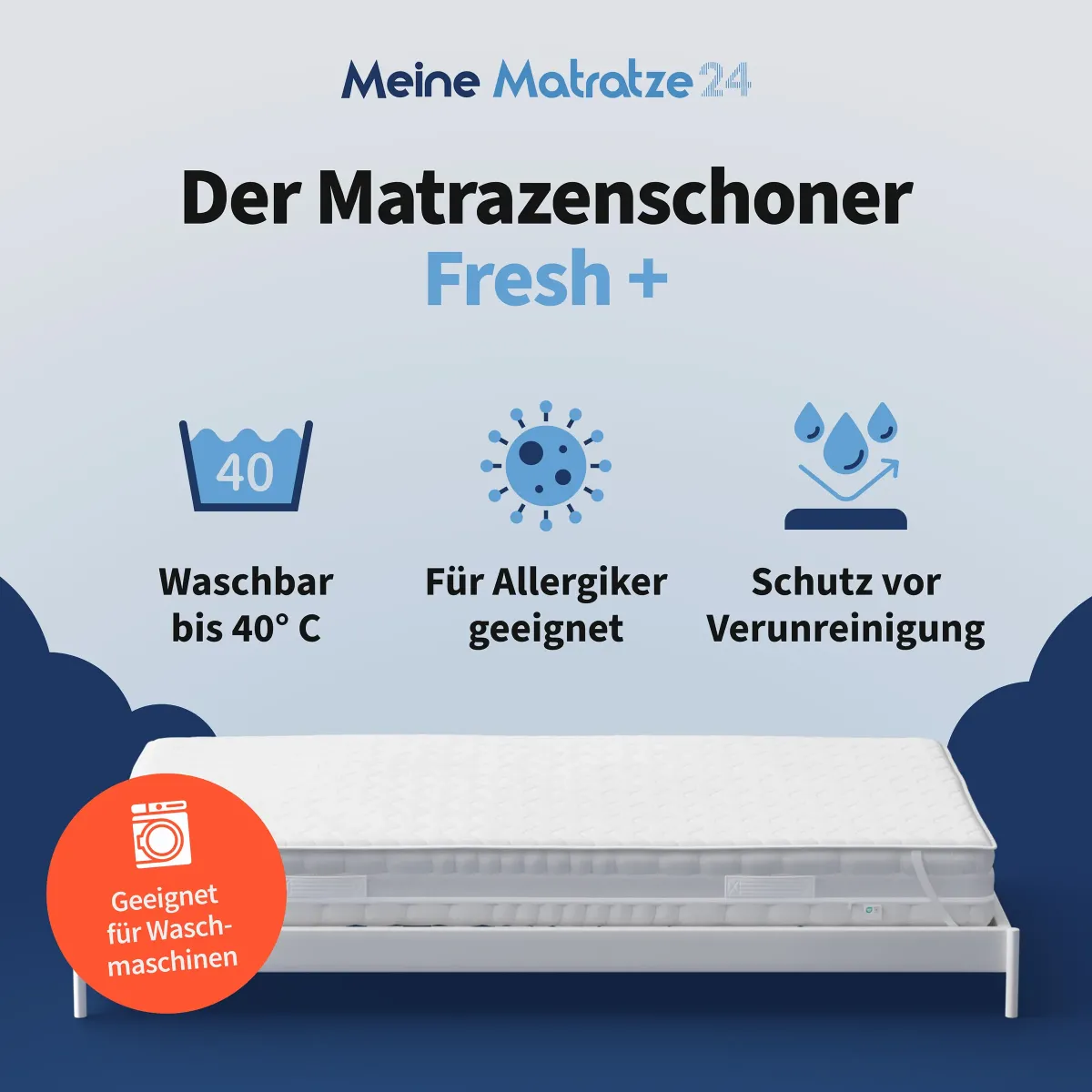 Preview: Komplett ausgelegte Microfaser-Bettdecke mit