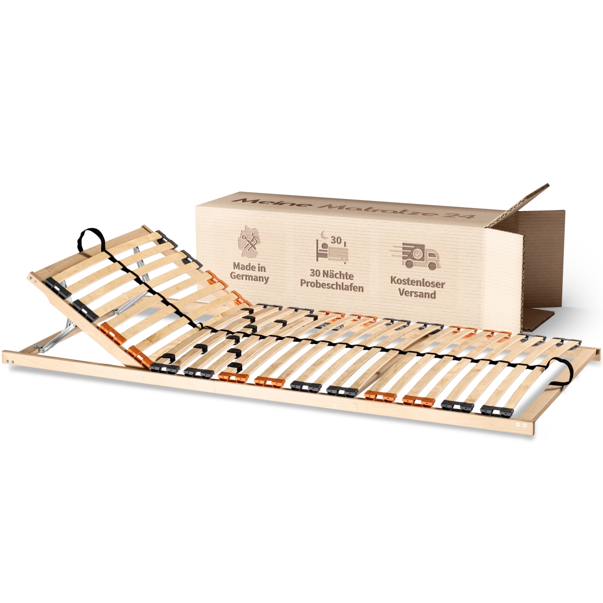 Lattenrost Twinflex mit 28 Federleisten und 5-facher Härteverstellung zur Selbstmontage