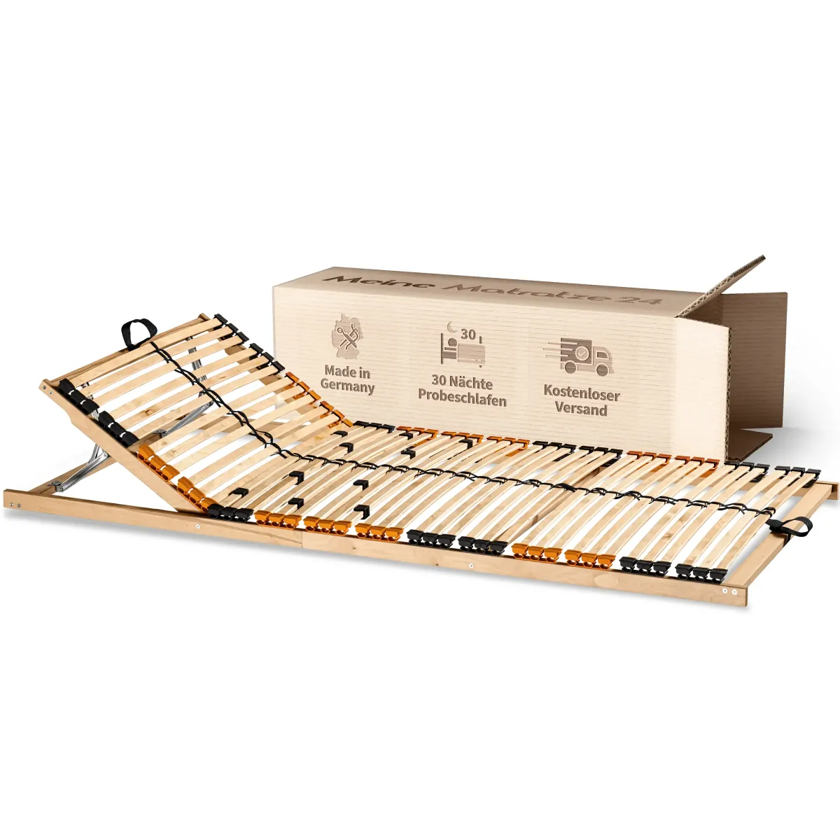 Lattenrost SuperFlex mit 42 Federleisten, 5-facher Härteverstellung und verstellbarem Kopfteil zur Selbstmontage