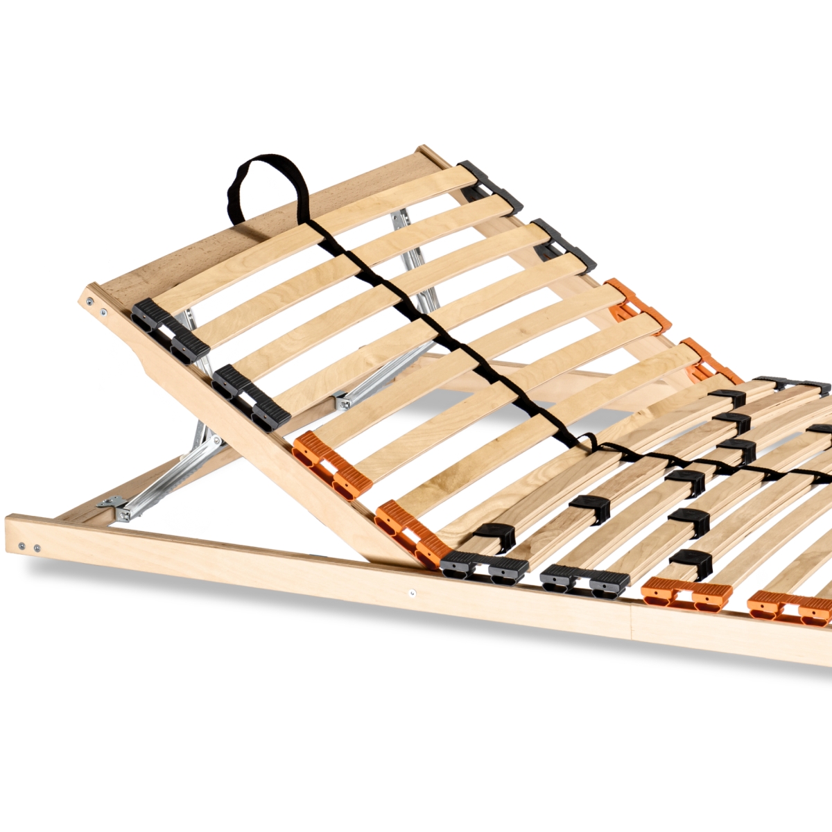 Produktvorteile des Lattenrosts sind die 5-fache Härteverstellung und der stabilisierende Mittelgurt